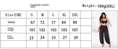 Sheer Beach Mesh Swimsuit Cover Up Harem Pants for Women High Slit See Through - Seldom Seen Styles