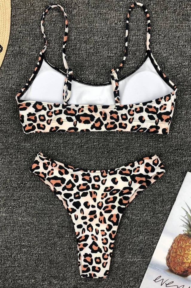 Leopard Print Bikini Set (Multicolor) - Dress In Beauty