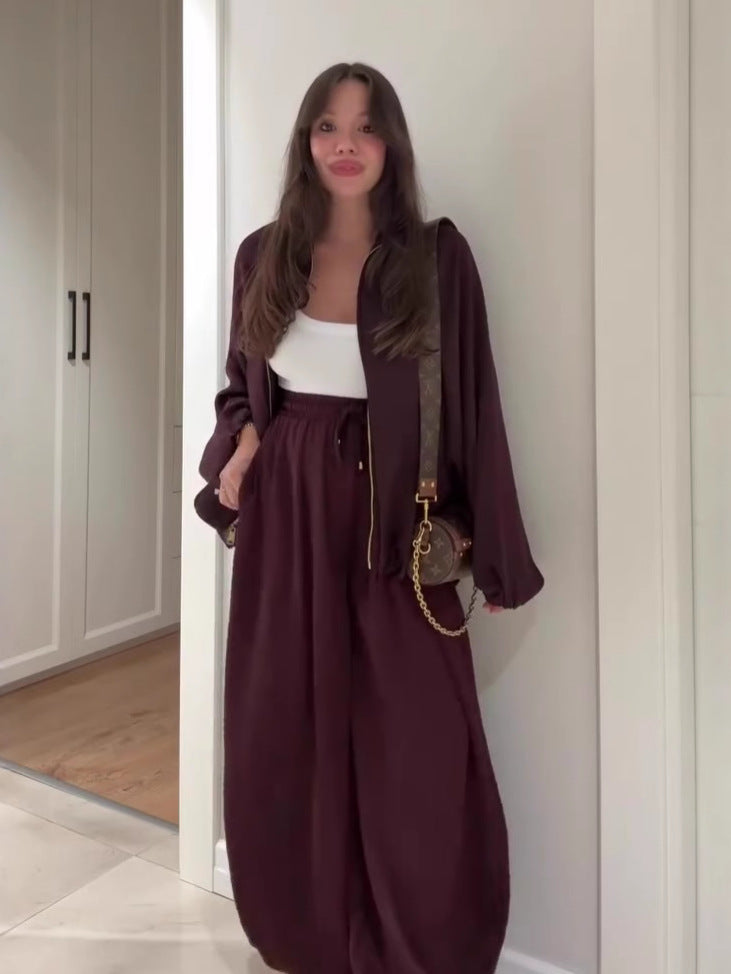 Womens Brown Suits – Designer Pant Suits for Women, Chocolate Brown Two Piece Set, Going Out Pant Set - Seldom Seen Styles