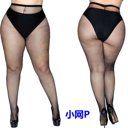 Plus Size Sexy Lingerie Women's Sexy Stockings Free off Open Files Socks Garter Jacquard Leggings7546P - Seldom Seen Styles