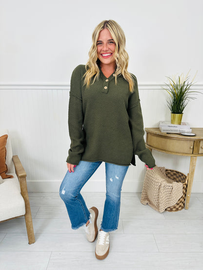 Reset Button Sweater- Multiple Colors! - Seldom Seen Styles