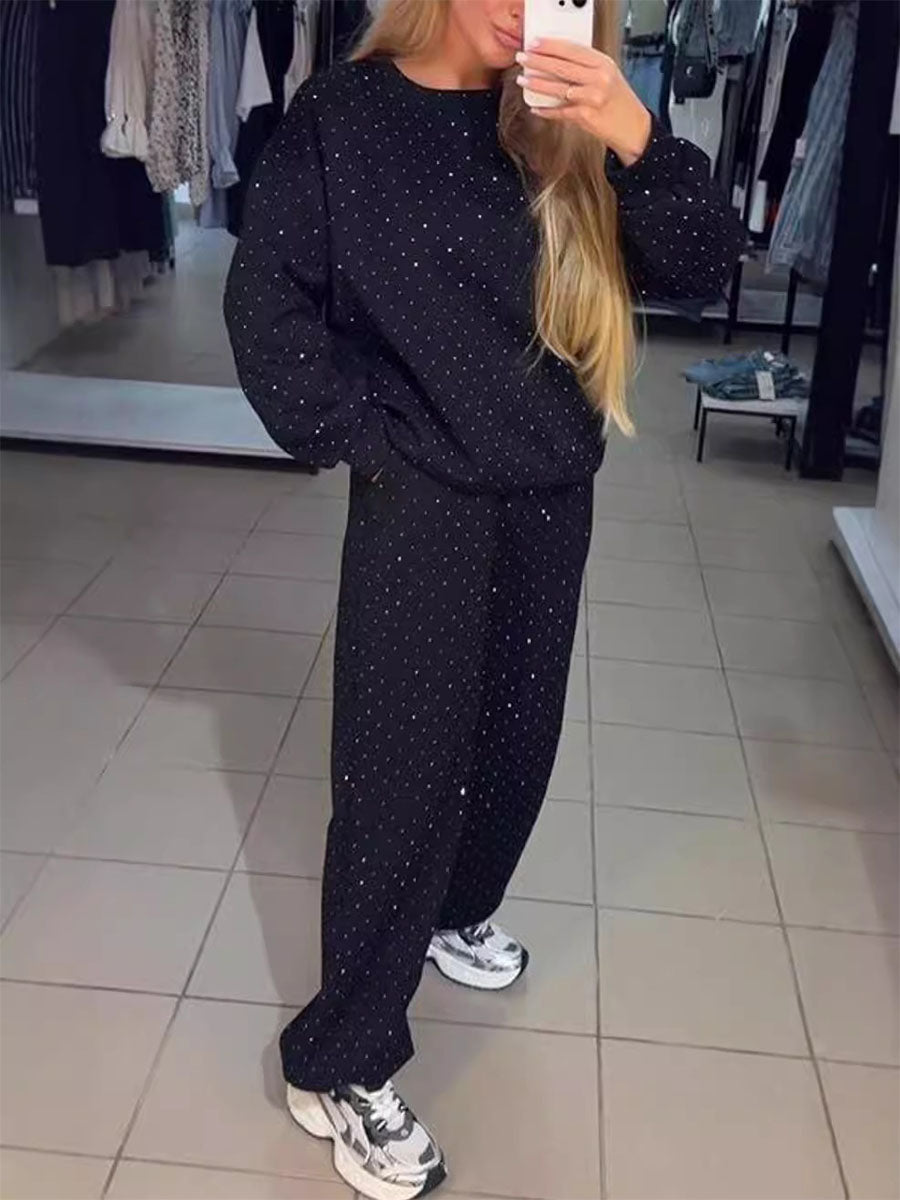 Sparkle Tracksuit Streetwear Lounge Set