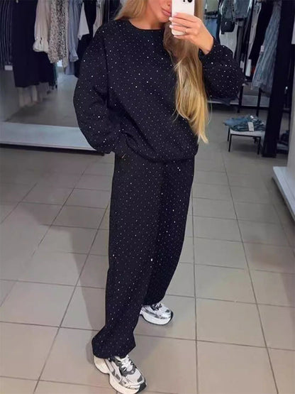 Sparkle Tracksuit Streetwear Lounge Set