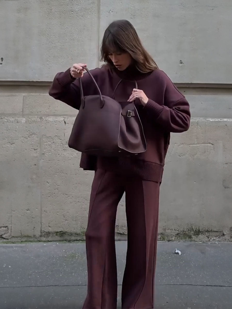 Relaxed Fit Sweatshirt Matching Set - Seldom Seen Styles