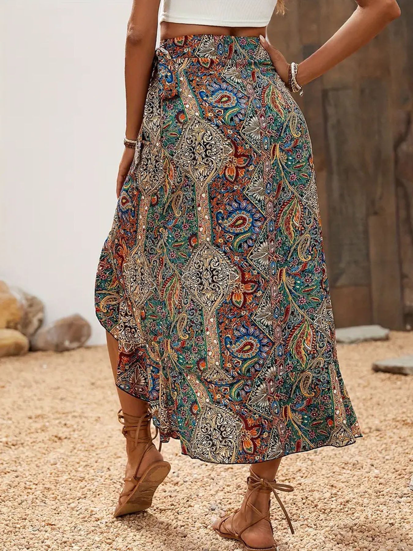 A Shaped Ruffle Skirt