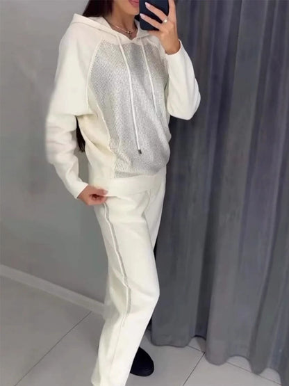 Sparkle Chic Hoodie Jogger Set