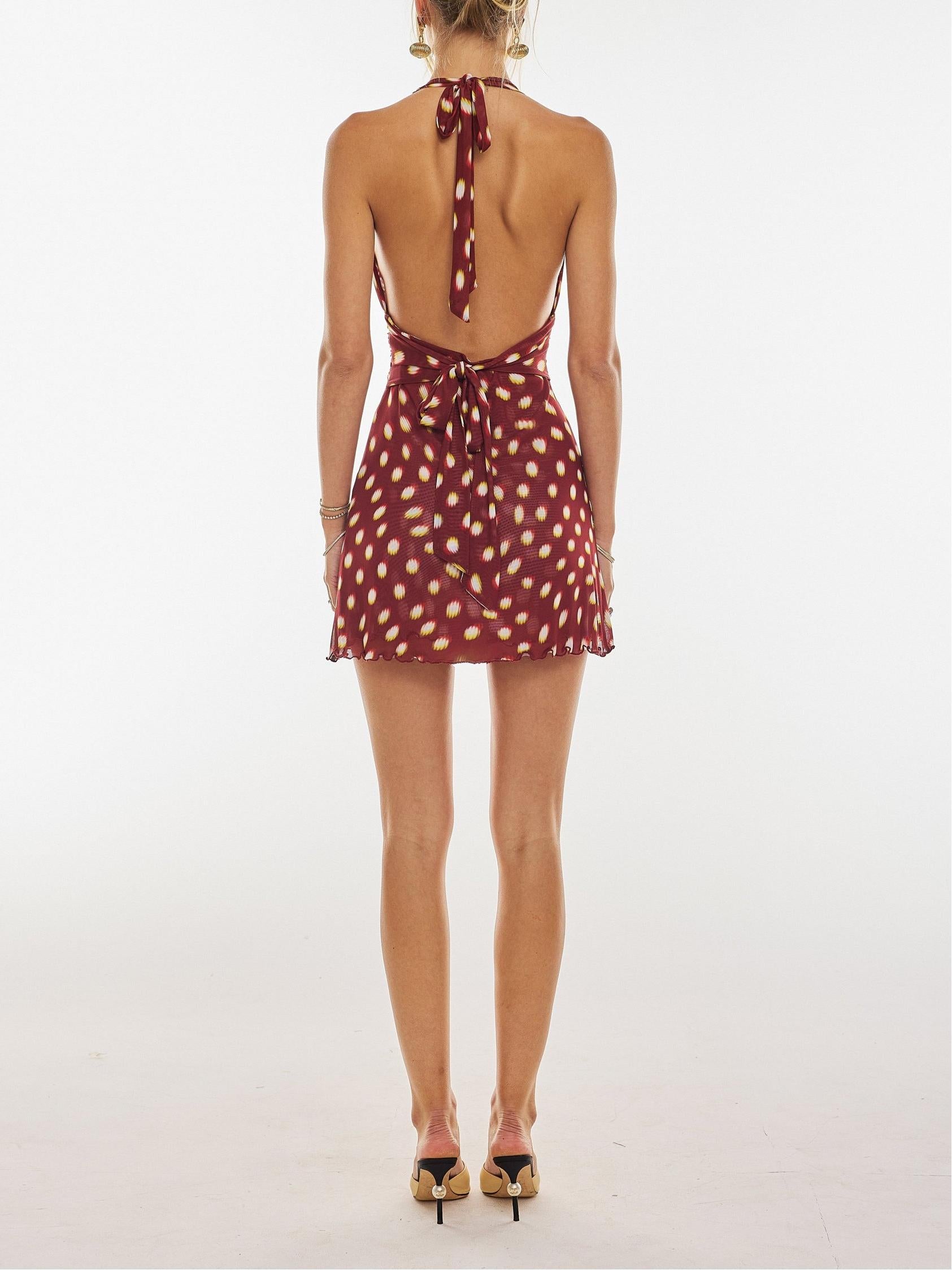 Lycra Polka Dot Mini Dress - Seldom Seen Styles