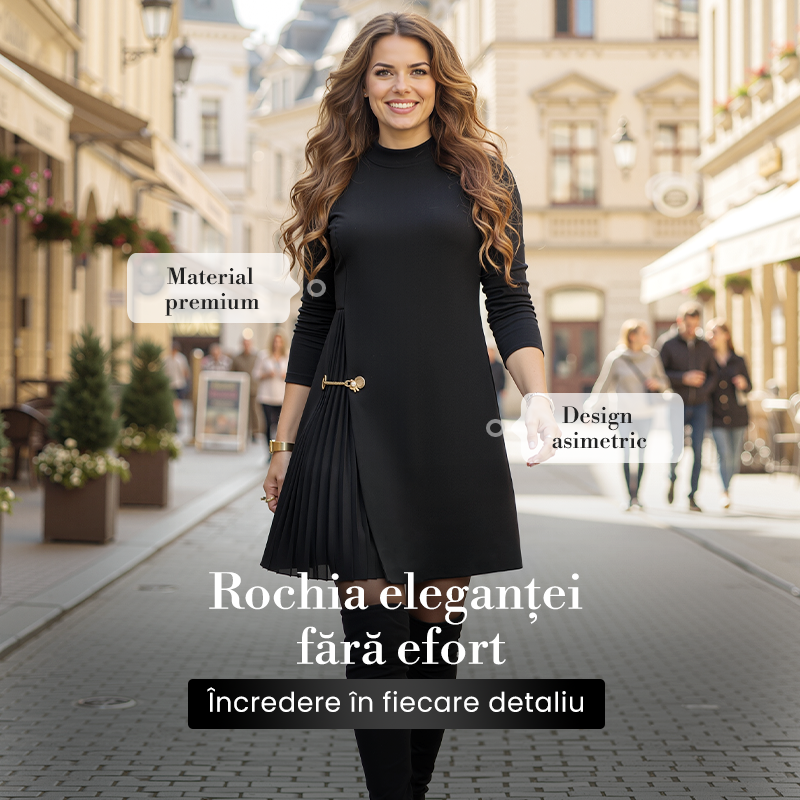 Elegant Long Sleeve Pleated Dress