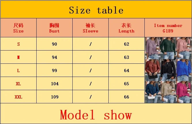 Womens Tops Dressy Casual Pleated Crew Neck Long Sleeve Shirts Office Work Chiffon Blouses - Seldom Seen Styles
