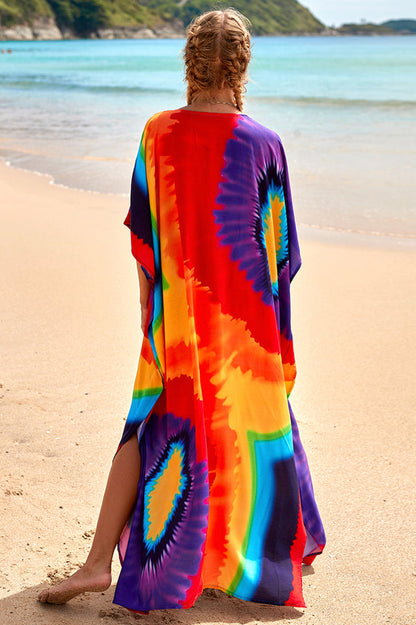 Tropical Pattern Kimono Blouse ( 29 Colors ) | Dress In Beauty