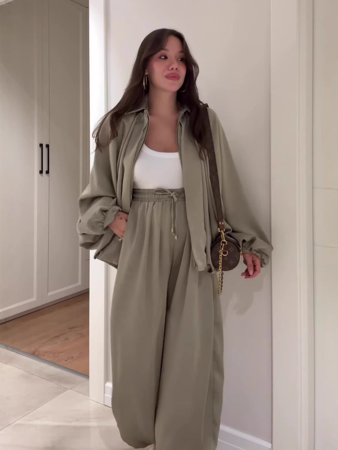 Womens Brown Suits – Designer Pant Suits for Women, Chocolate Brown Two Piece Set, Going Out Pant Set - Seldom Seen Styles