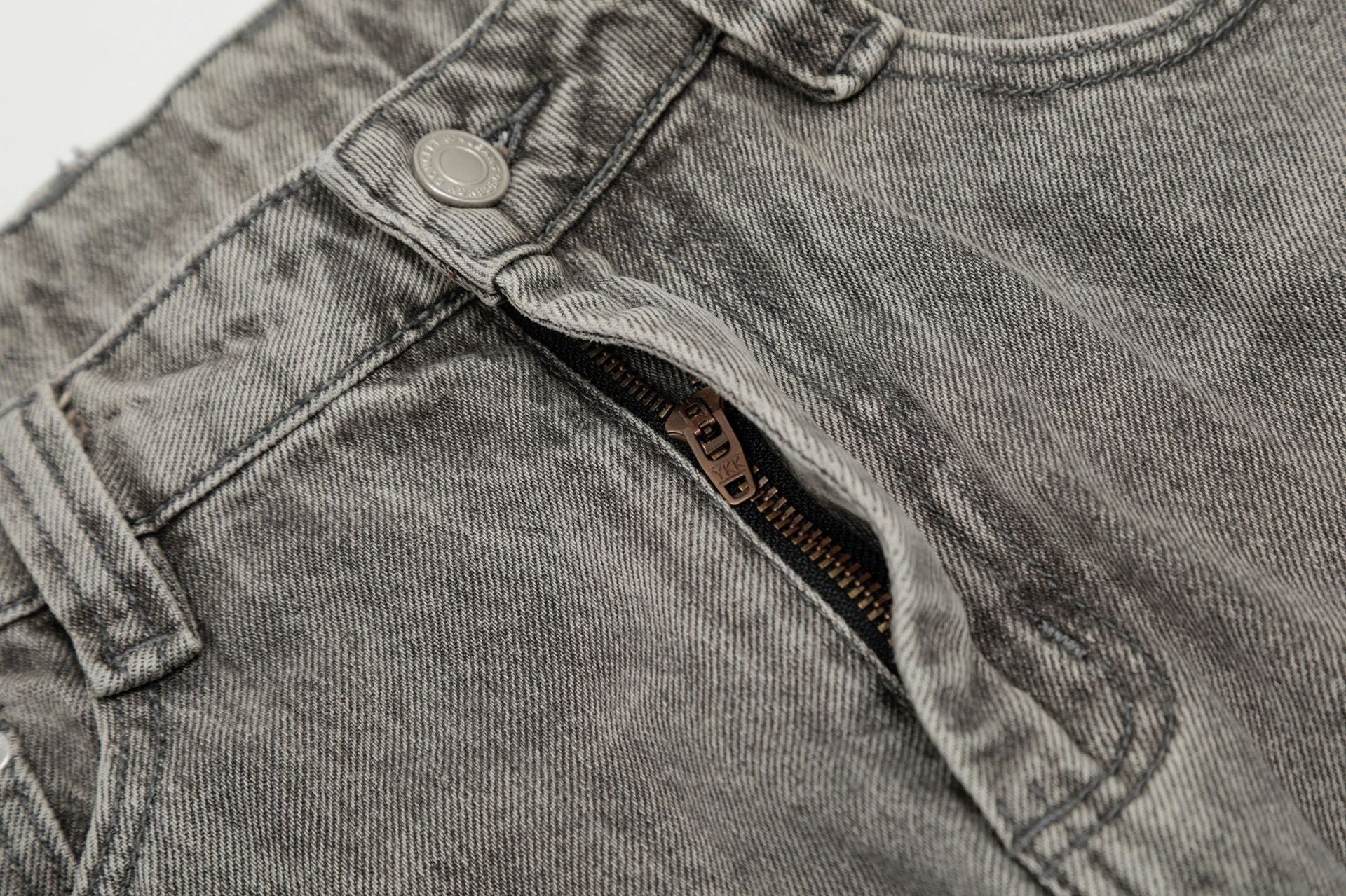 Grunge Paint-Splatter Wide-Leg Denim Pants mry001630 - Seldom Seen Styles