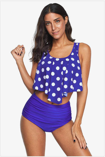 Ruffled High Waist Tankinis - Seldom Seen Styles