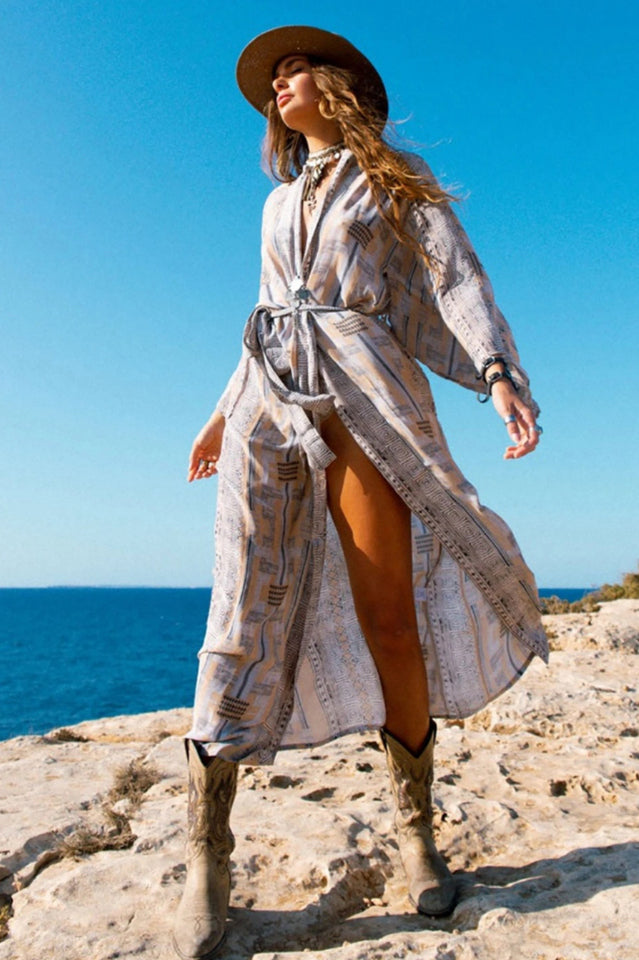 Boho Tie Dye Kimono Blouse - Seldom Seen Styles