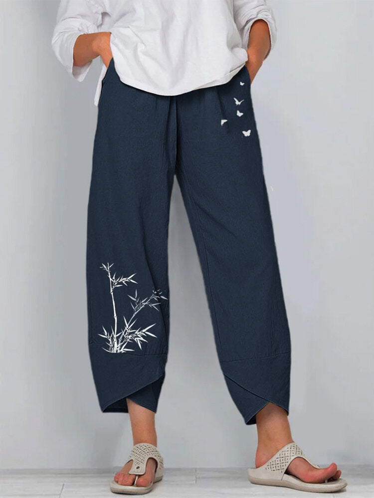 Women's Capri Pants Casual Summer Cotton Cropped Lounge Pants Trousers - Seldom Seen Styles