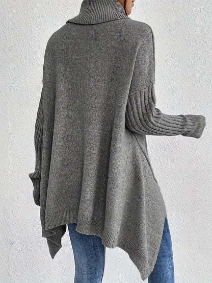 Isla - Oversized Turtleneck Sweater - Seldom Seen Styles