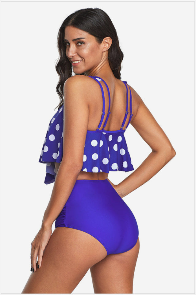 Ruffled High Waist Tankinis - Seldom Seen Styles