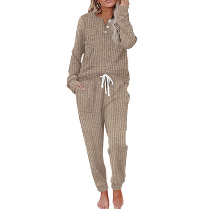 Two Piece Outfits for Women Lounge Sets Button Down Sweatshirt Sweatpants Sweatsuits Set with Pockets - Seldom Seen Styles