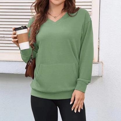 Sweatshirt for Women Long Sleeve Crewneck Sweatshirt Women Causal Loose Fit Pullover Tunic Top Fall Clothes Shirts - Seldom Seen Styles