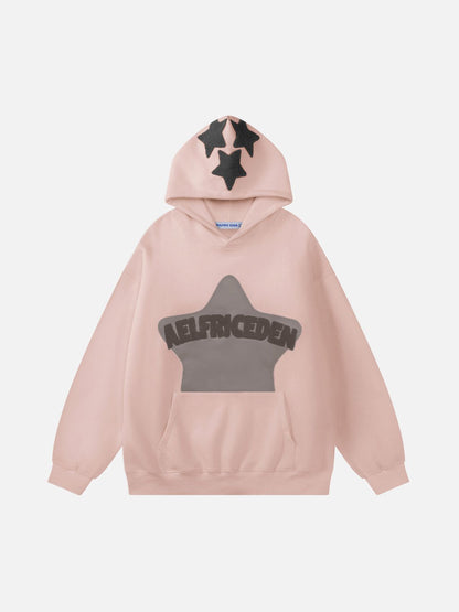 Vintage Embroidery Eden Star V303 Hoodie