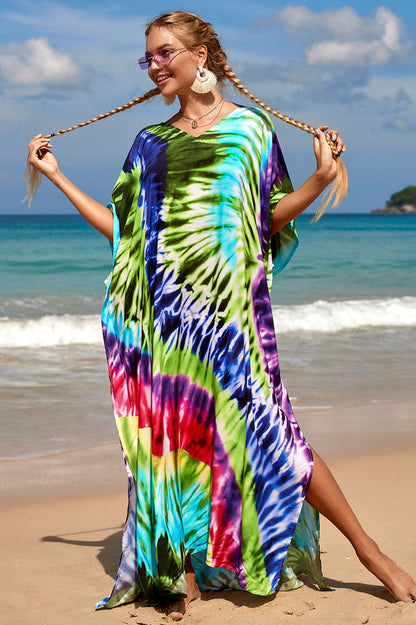 Tropical Pattern Kimono Blouse ( 29 Colors ) | Dress In Beauty