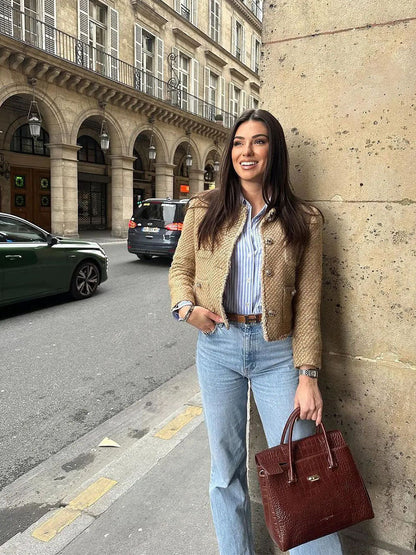 Cozy Luxe City Tweed Jacket