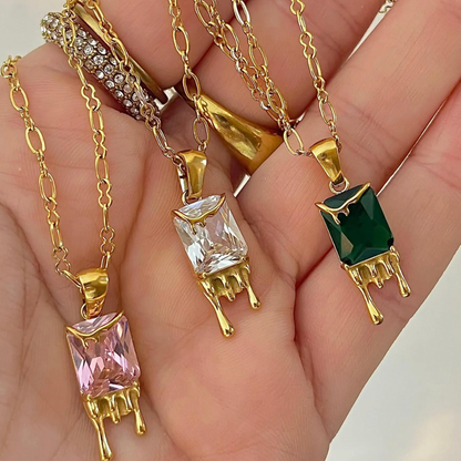 ALICE 18K GOLD PLATED CHARM NECKLACE - Seldom Seen Styles