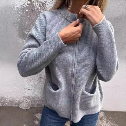 Womens Zip Up Cardigan Sweaters Crew Neck Trendy Jackets Long Sleeve Outfits Fall Fashion 2025 Winter Clothing - Seldom Seen Styles