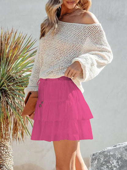 Women's Pleated Skirt High Waisted Ruffle Tennis Skirts Sports Skater Running Skorts with Shorts Pockets