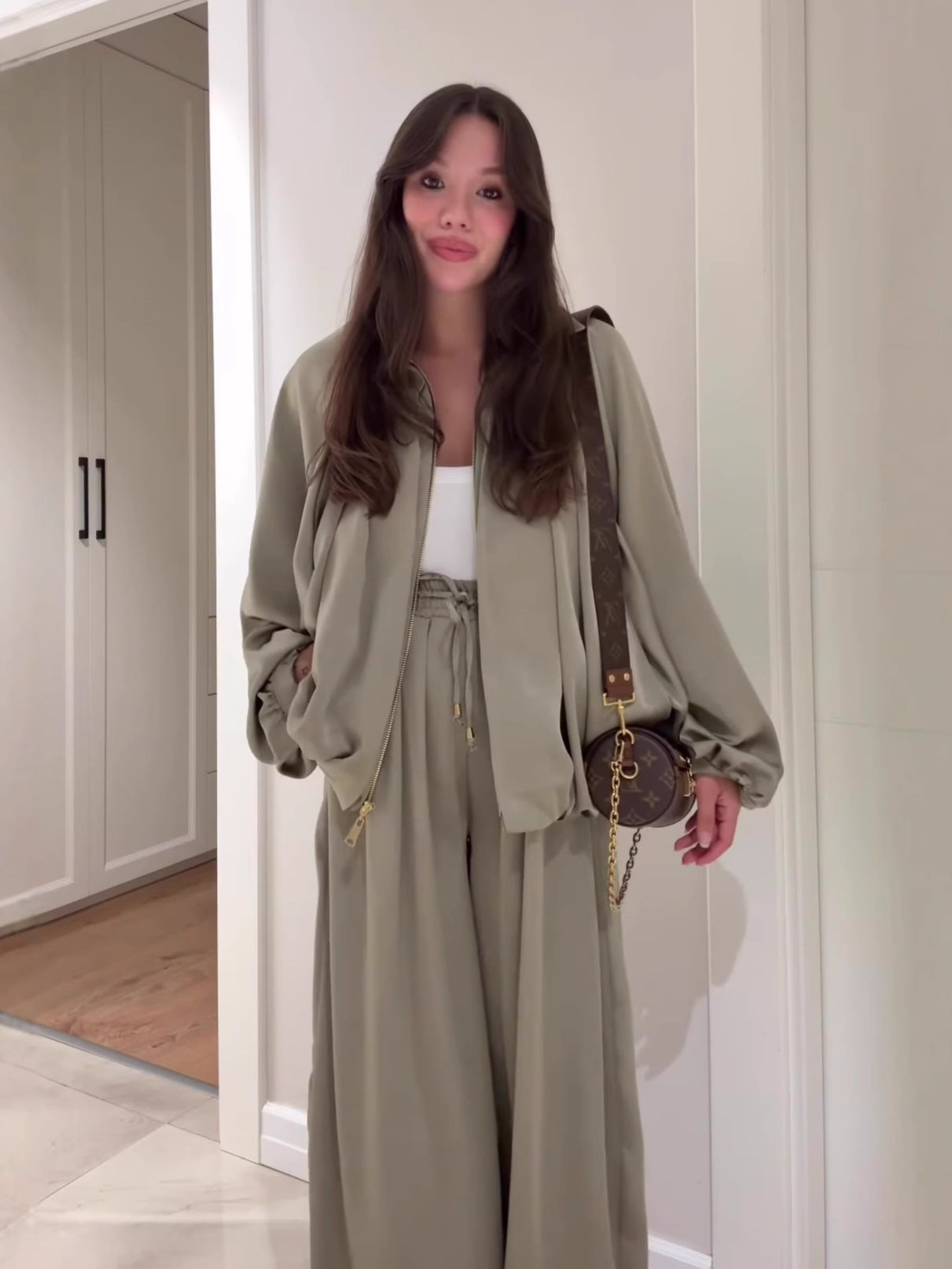 Womens Brown Suits – Designer Pant Suits for Women, Chocolate Brown Two Piece Set, Going Out Pant Set - Seldom Seen Styles