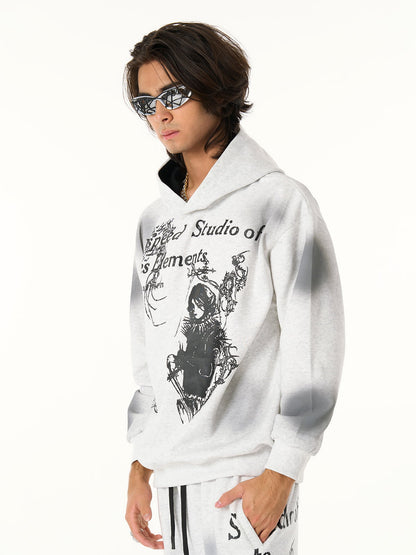 Supermade × Mortemartt Graphic Hooded Jacket