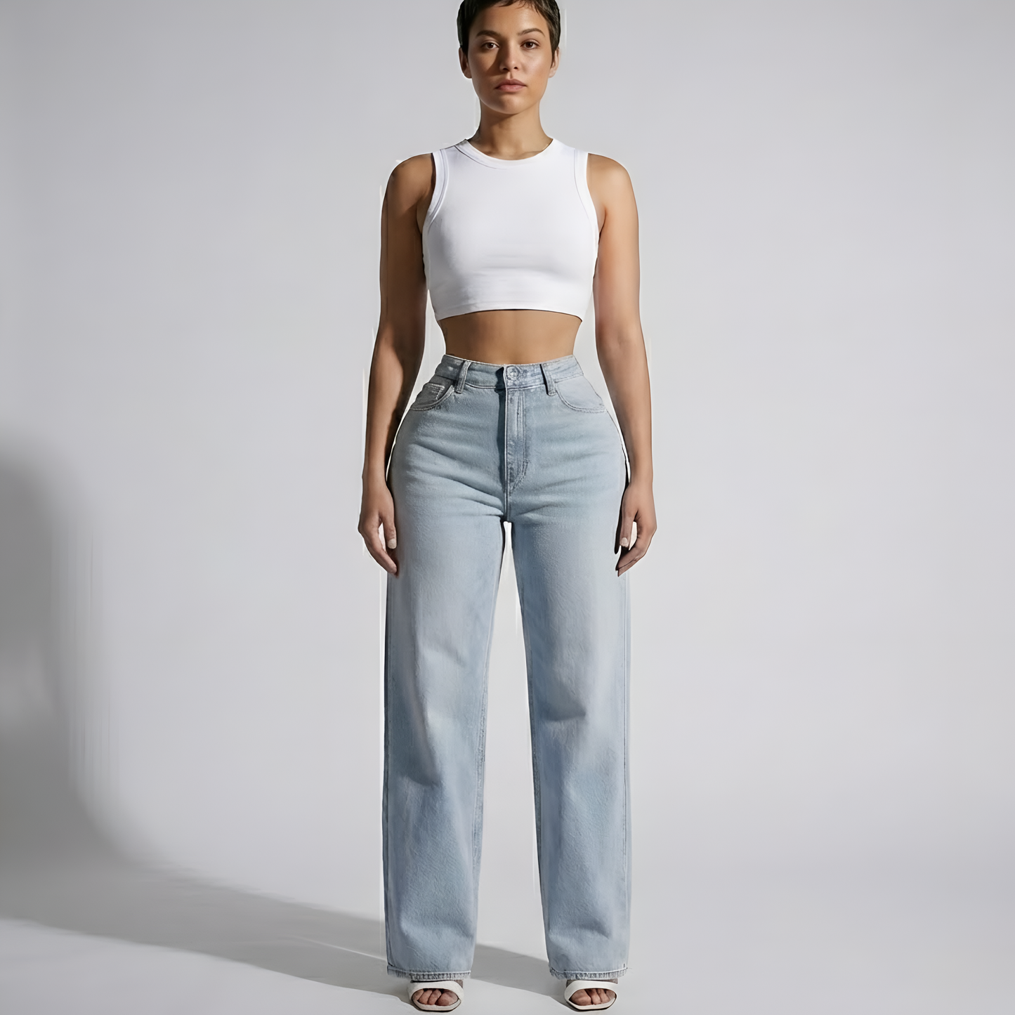 Original Butt Lifting Mid-Low Rise Straight-Leg Jeans
