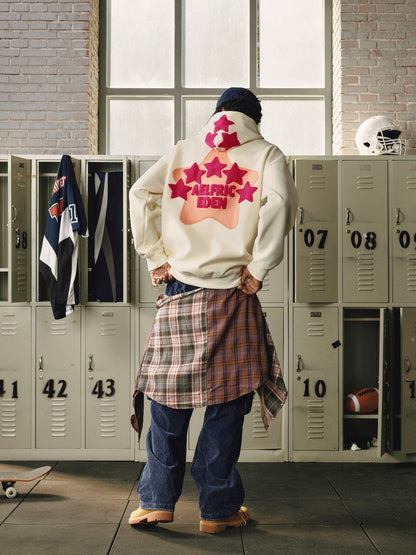 Vintage Embroidery Eden Star V303 Hoodie