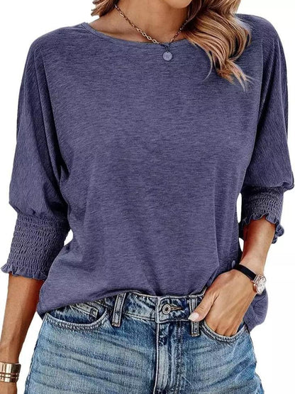 Women's 2025 Fashion Tops 3/4 Sleeve T-Shirts Cute Crewneck Basic Business Tees Blouses Casual Summer Wear Super Soft Breathable Fabric - Seldom Seen Styles