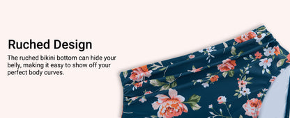 Women High Waisted Bikini Set Two Piece Swimsuits Push up Wrap Swim Suits Top Tummy Control Bathing Suit