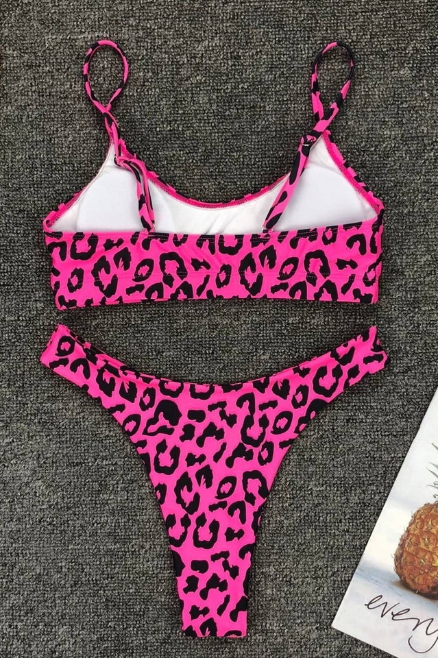 Leopard Print Bikini Set (Multicolor) - Dress In Beauty