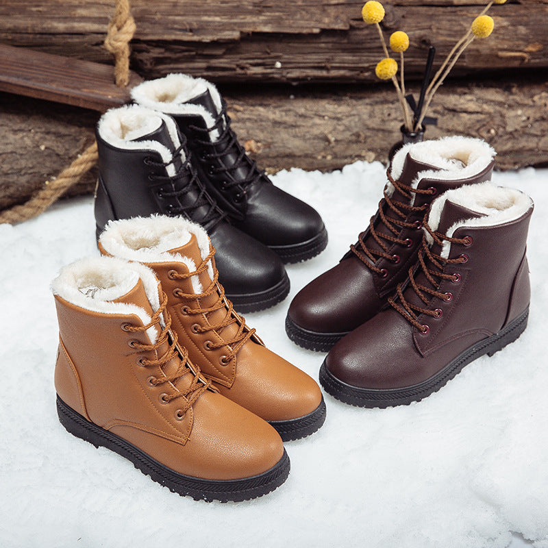 Winter large snow boots warm and plush boots - Seldom Seen Styles