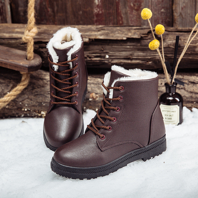 Winter large snow boots warm and plush boots - Seldom Seen Styles