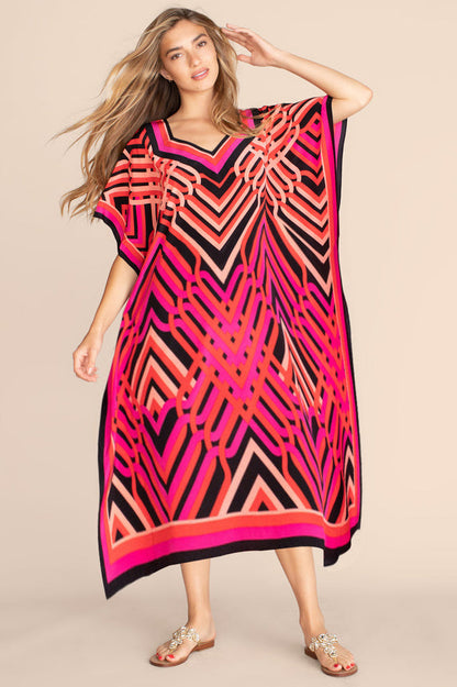Oversize V-Neck Kaftan - Seldom Seen Styles