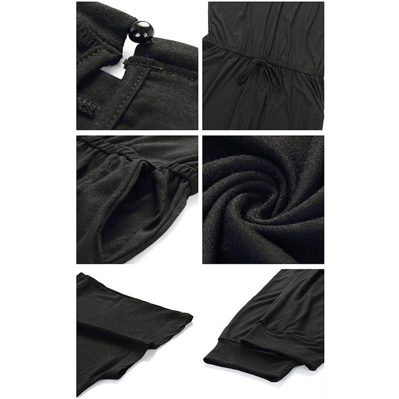 Women's Jumpsuit Plus Size S-XXXL Off-Shoulder Elastic Waist Stretchy Loose Minimalist Comfy Clothes Casual Outdoor Lightweight Romper - Fabric - Womenswear - Seldom Seen Styles