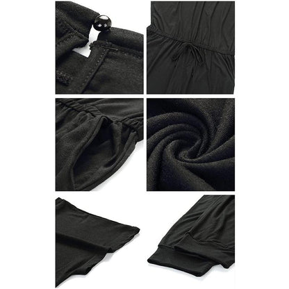 Women's Jumpsuit Plus Size S-XXXL Off-Shoulder Elastic Waist Stretchy Loose Minimalist Comfy Clothes Casual Outdoor Lightweight Romper - Fabric - Womenswear - Seldom Seen Styles