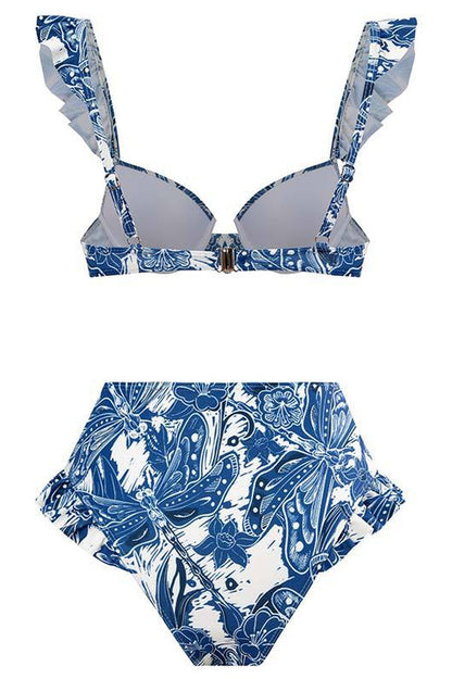 Ruffled Push Up Bikini Set - Seldom Seen Styles