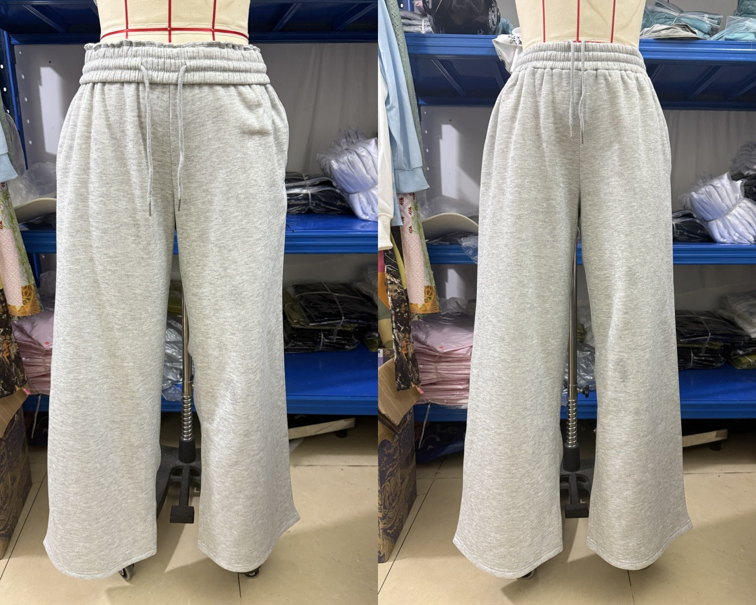 Women's Fleece Lined Sweatpants Winter Warm Wide Leg Sweat Pants Baggy Casual Pants with Pockets - Seldom Seen Styles