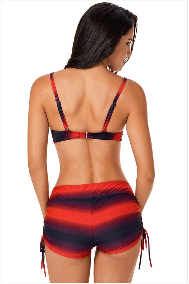 Ombre Shading Push Up Bikini Set - Seldom Seen Styles