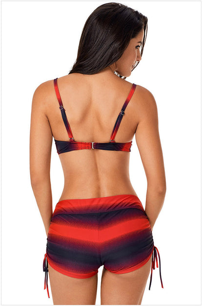 Ombre Shading Push Up Bikini Set - Seldom Seen Styles