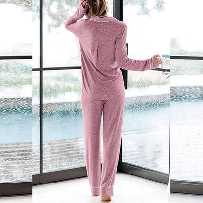 Women's Pajama Sets Long Sleeve Button Down Sleepwear Nightwear Soft Pjs Lounge Sets