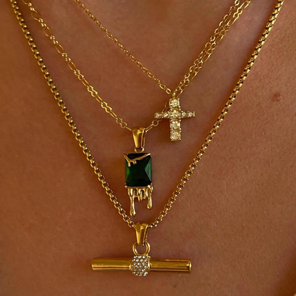 ALICE 18K GOLD PLATED CHARM NECKLACE - Seldom Seen Styles