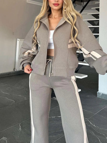 Sporty Classic Striped Street Set