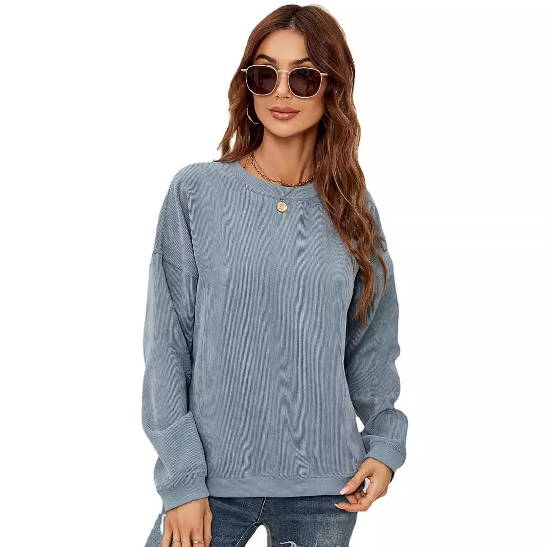 Women's Crewneck Sweatshirts Lightweight Long Sleeve Tunic Tops Cute Pullover Shirts - Seldom Seen Styles