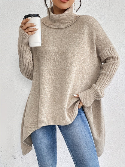 Isla - Oversized Turtleneck Sweater - Seldom Seen Styles